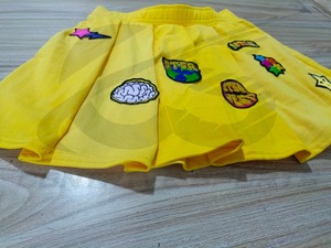 Women's 100% Cotton Casual Breathable <b>Skirts</b> & Custom Embroidery Patch Printed Logo OEM Factory Wholesale - Product Image 4