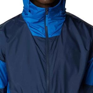 Veste matelassée à capuche pour homme, couleur marine, fermeture éclair, coupe-vent, vêtement d'hiver décontracté, coupe régulière, extérieur en polyester - Product Image 4