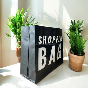 Bolsa de compras de hombro personalizada tejida de PP expandible reutilizable de tamaño mediano y grande, laminación mate fabricada en Vietnam compatible con OEM - Product Image 4