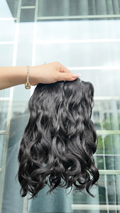 Extensions de cheveux humains Remy vierges bruts bouclés, sans nœuds, sans perte, tissage double trame, 100g - Product Image 2