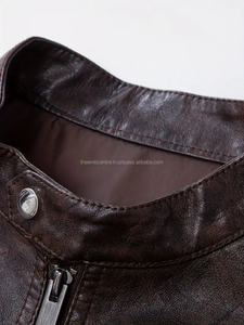 Top Trending Transpirable y Cómodo Precio al por mayor Moda de invierno Oem Diseños Chaqueta de cuero genuino para hombres - Product Image 2