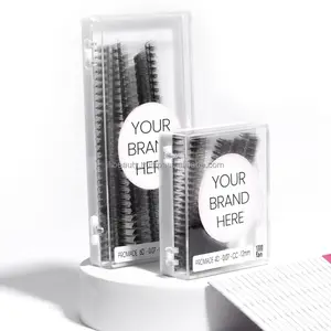 Abanicos de extensión de pestañas prefabricadas, oferta de rizado personalizado para embalaje de caja de belleza de Vietnam