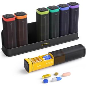 Organizador de Pastillas Semanal Grande 3X, Estuche de Viaje Desmontable para 7 Días, 3 Tomas Diarias, con Soporte para Almacenamiento de Pastillas - Product Image 1