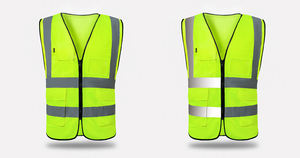 Chaleco de Seguridad Reflectante de Alta Visibilidad para Hombre, Ropa de Trabajo de Poliéster, Protección Industrial para Construcción, Tráfico y Carreteras - Product Image 3