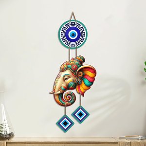 Amuleto de Pared Vighnaharta Ganesh Contra el Mal de Ojo para el Hogar, Templo, Sala de Estar, Entrada, Diseño Diwali Feng Shui - Product Image 4