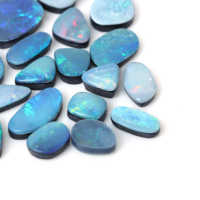 Opale australienne naturelle doublet, pierre précieuse en vrac de haute qualité, forme fantaisie, cabochon, prix de gros pour la création de bijoux