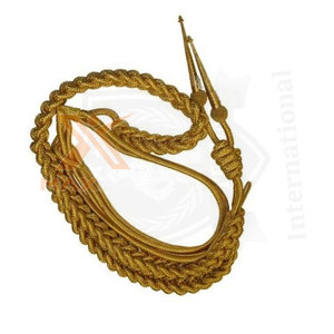 Aiguillettes en fil de métal tressé, cordon ornemental, accent de décoration pour épaule, accessoire de vêtement formel, fourniture d'usine - Product Image 2