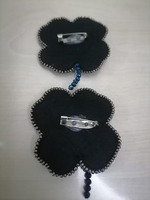 Broche en velours brodée à la main de haute qualité, écologique, avec des thèmes nautiques et d'anges végétaux pour la décoration de Noël, HUSSAIN CRAFTS