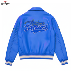 Latest High Quality Canvas 100% Cotton Long Sleeves Winter Windproof Breathable <b>Smart</b> Stylish College Bomber <b>Jacket</b> - Product Image 2