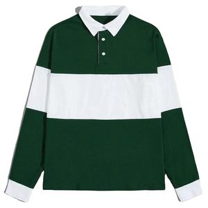 Polo de golf personnalisé 2026 avec logo, 100 % coton polyester, séchage rapide, respirant, haute qualité, polo bicolore pour homme - Product Image 1