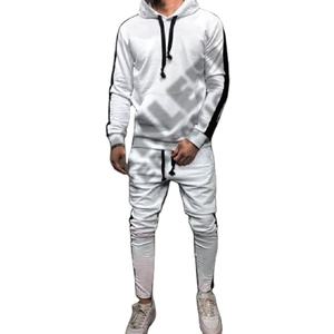 Ropa deportiva de secado rápido de talla grande en contraste, ropa de entrenamiento y jogging ajustada, chándales, conjuntos de chándal, conjunto de 2 Uds de lana de algodón - Product Image 6