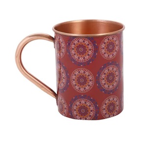 Gobelet à eau classique en cuivre, verre à boire fait main, tasse de bien-être traditionnelle, design élégant en métal pour la salle à manger et la cuisine - Product Image 3