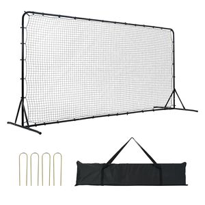 Filet de rebond portable en fer 12x6FT pour l'entraînement au football et au volley-ball, équipement sportif avec sac – Idéal comme cadeau - Product Image 1