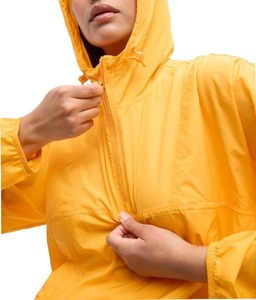 Chaqueta Corta con Capucha para Mujer, Cortavientos, Manga Larga, Color Sólido, Impermeable, Poliéster, Conjunto de Verano - Product Image 5