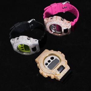 Kit de Modificación de Reloj DW6900 de Alta Calidad, Analógico, de Buceo, de 5 mm, de Acero Inoxidable de Lujo, Conversión Totalmente Metálica, Cristal de Zafiro, Aspecto de Diamante - Product Image 5