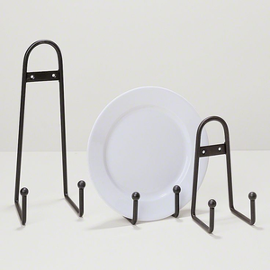 Modern <b>Metal</b> Stands Plate <b>Holder</b> Decorations Style Iron Plate Stand Frame 8 Inch <b>Holder</b> & Rack - Product Image 1