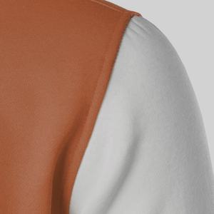 Chaqueta Varsity Acolchada con Capucha para Hombre, Corte Ajustado, Cuello Alto, Logotipo Personalizado Bordado, Costuras en Contraste, Letras en Contraste, Resistente al Viento - Product Image 3