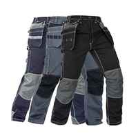 Pantalon de travail noir pour homme SUMROOS, multi-poches, uniforme de travail, poches pour outils, pantalon de neige personnalisé pour homme