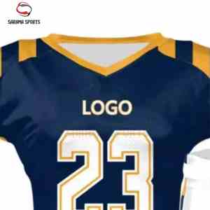 ชุดยูนิฟอร์มอเมริกันฟุตบอลแบบกำหนดเอง ระบายอากาศได้ดี ชุดกีฬาผู้ชาย ชุดยูนิฟอร์มอเมริกันฟุตบอลแบบระบายอากาศด้วยเทคนิค Sublimation - Product Image 2