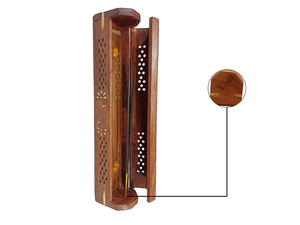 Handmade Wooden <b>Incense</b> <b>Stick</b> <b>Holder</b> Burner Box with Ash Catcher Decorative Aromatherapy Home Decor Gift Wholesale - Product Image 2