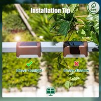 Lampes solaires pour marches, étanches IP67, LED à détecteur de mouvement, haute luminosité, à intensité variable, pour jardin, extérieur, escaliers, allées, terrasse, clôture, cour, patio