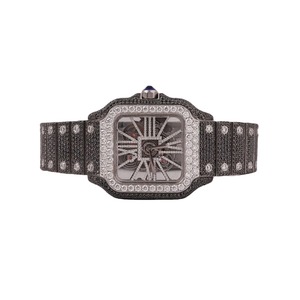 Montre de luxe en acier inoxydable avec cristal saphir, 41 mm, date automatique, style vintage hip-hop, mouvement à quartz, pour hommes et femmes, Inde - Product Image 1