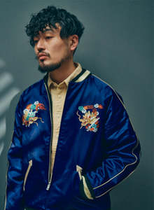 Veste universitaire Sukajan souvenir, brodée, en toile, unisexe, patchwork, hiver, fine, enduite, à capuche, doublée de coton - Product Image 4