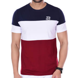 T-shirt en coton pour homme à col rond haute densité, coutures durables, fournisseur pour commandes en gros, léger et confortable - Product Image 1