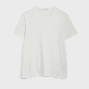 T-shirts noirs personnalisés pour hommes, manches courtes, col rond, en coton peigné, logo sérigraphié sur le devant, style formel, coupe ample - Product Image 1
