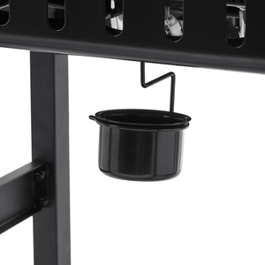 Grill a Gas Propano a 2 Bruciatori con Potenza di 24000 BTU, Griglie Smaltate in Acciaio Inox 304 e Tavolino Laterale per Barbecue all'Aperto - Product Image 5