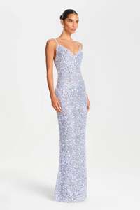 Robe de soirée moulante et confortable pour femme, brodée de sequins, idéale pour les soirées et les clubs, taille naturelle, écologique - Product Image 5