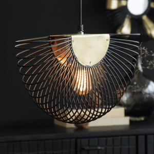 Wholesale Price Iron Metal Hanging Pendant <b>Lamp</b> Black Finished Custom Size Wire Design <b>Lamp</b> Home Interior Kitchenware Decorate - Product Image 4