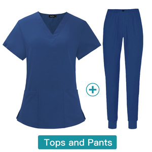 Tenues de travail médicales unisexes chaudes en polyester/spandex avec détection d'aiguilles pour usage hospitalier - Product Image 5