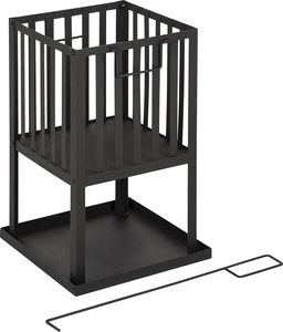 Brasero Moderno de Hierro Fundido con Pinzas, Ecológico, con Recubrimiento en Polvo, Calentador de Leña Independiente para Jardín y Patio - Product Image 2