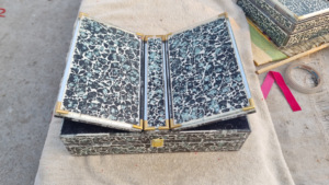 Caja de relés única, diseño de mosaico de caja Corán para caja de libro sagrado, súper calidad, hecho en India - Product Image 4