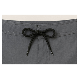 Pantalones Cortos Cargo Grises Sólidos para Hombre, de Secado Rápido, con Cordón en la Cintura, Estilo Casual, Largo Bermuda, Tejido de Poliéster, Bolsillos Delanteros, ODM OEM - Product Image 3