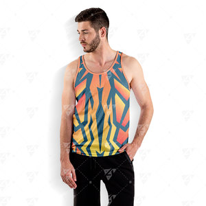 Camiseta sin Mangas Deportiva para Hombre, Personalizable con Logotipo, 100% Poliéster, Transpirable, Ligera, de Secado Rápido, 100 Gramos, Alta Calidad ODM - Product Image 6