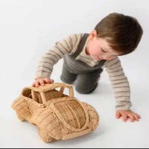 Juguete de Mimbre Hecho a Mano por Artesanos, Estilo Bohemio, para Niños Pequeños, Ecológico, Unisex, de 2 a 4 Años, Precio al por Mayor - Product Image 4