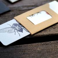 Tarjetero Lavable Personalizado Ecológico de Alta Calidad |   Funda para Tarjeta de Identificación – Papel Kraft Lavable o DuPont ™   Tyvek ®