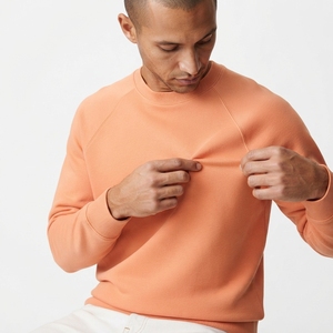 Nouveau sweat-shirt streetwear uni à col rond, style pull, avec poignets et ourlet côtelés, pour homme, marque privée. - Product Image 3