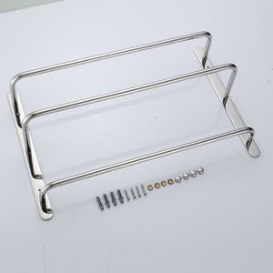 Portasciugamani in Acciaio Inox 304 Lucidato a Mano, Montaggio a Parete, 17,72 Pollici, Multistrato, Accessori per Bagno con Tre Barre Portasciugamani - Product Image 4