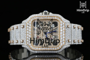 HimDrip LAB. <b>Men's</b> Diamond Encrusted Mechanical <b>Watch</b> Stainless Steel <b>Square</b> Sapphire Crystal Analog Luxury Fashion 38mm 30bar - Product Image 4