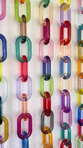 Handforge Global Impex Premium Resin Vertical Wall Decor <b>Macrame</b> Multi-piece Hanging Chain Modern Interior Decoration Christmas - Product Image 6