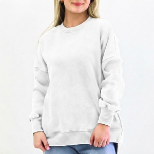 Sudadera de Alta Calidad para Mujer, Lavado Ácido, Cómoda, Estilo Urbano, con Servicio OEM, Soluciones de Fabricación con Marca Personalizada - Product Image 2