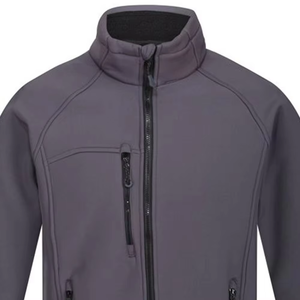 Premium Quality Sporty Breathable Waterproof Quick Dry Hooded Front Logo <b>Canvas</b> Softshell <b>Jacket</b> <b>Men</b> Outdoor - Product Image 5