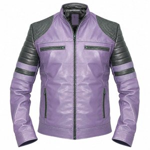Waterproof Breathable Eco Friendly Windproof Leather <b>Jacket</b> Full Zip Up Winter <b>Warm</b> Custom Logo <b>Men</b> Leather <b>Jacket</b> Best Quality - Product Image 1