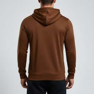 Fabricante de sudaderas con capucha y cremallera con logotipo personalizado, sudadera deportiva de poliéster, OEM, ODM, directo de fábrica - Product Image 2