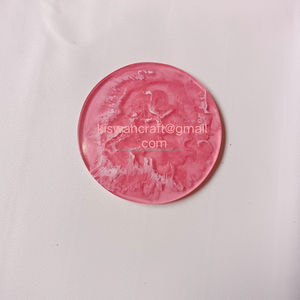 Posavasos Redondos Clásicos de Resina Hechos a Mano de 4 Pulgadas para Restaurantes, Hoteles y Servicio de Tazas de Té - Product Image 6