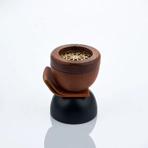 Quemador de Incienso de Madera de Acacia Ecológico Premium, Elegante y Moderno, Hecho a Mano, con Aroma a Flor de Azahar - Product Image 3