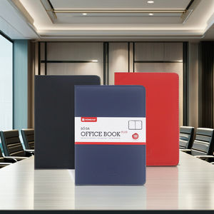 HONGHA Officebook Plus Model 4631 Leather <b>Notepad</b> with Thread Sewing Binding 160 Pages <b>Digital</b> Printing Blue/Red Colors Gift - Product Image 4